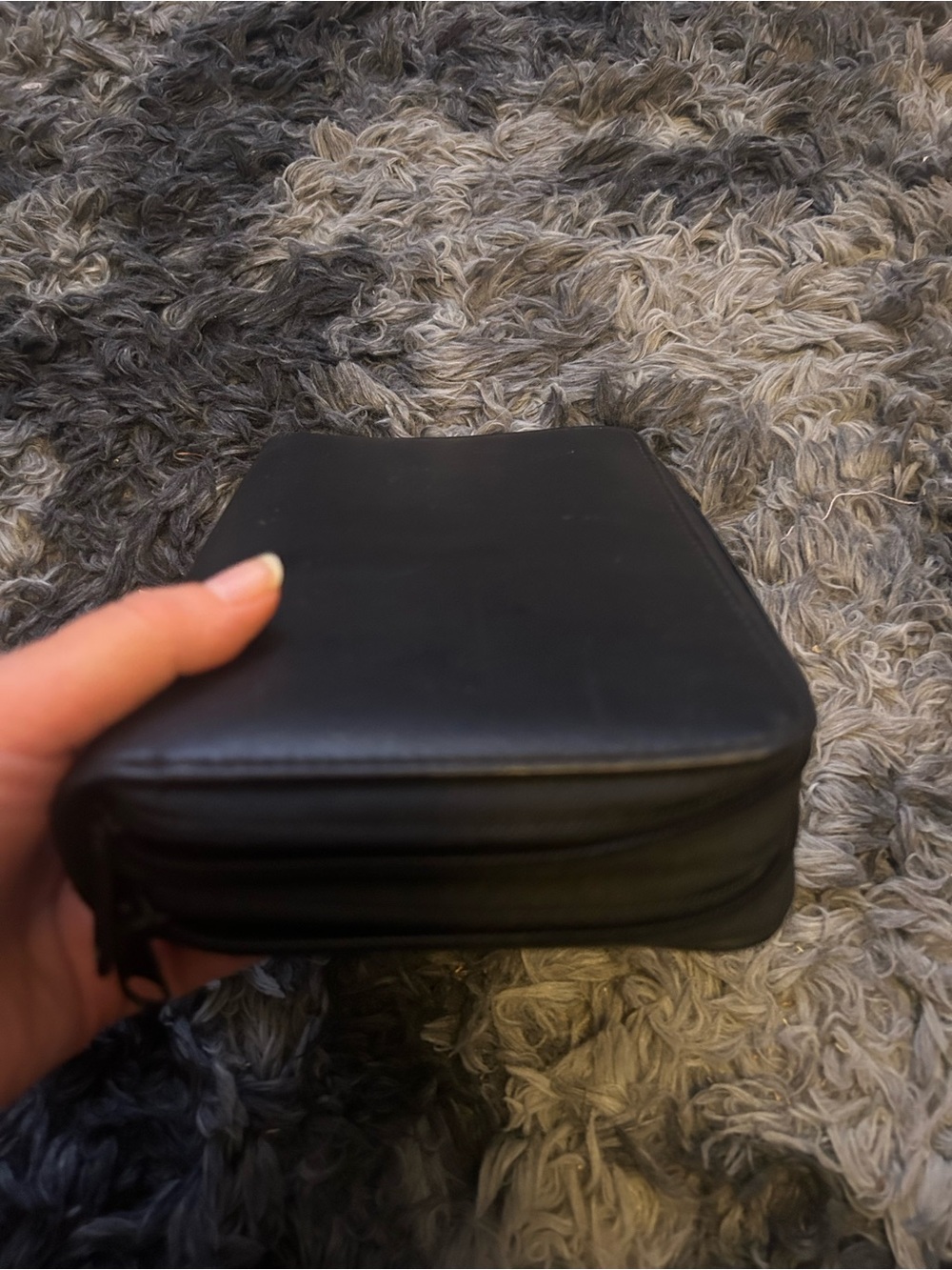 Black Zippered Planner with Built-in Calculator - Picture 2 of 4